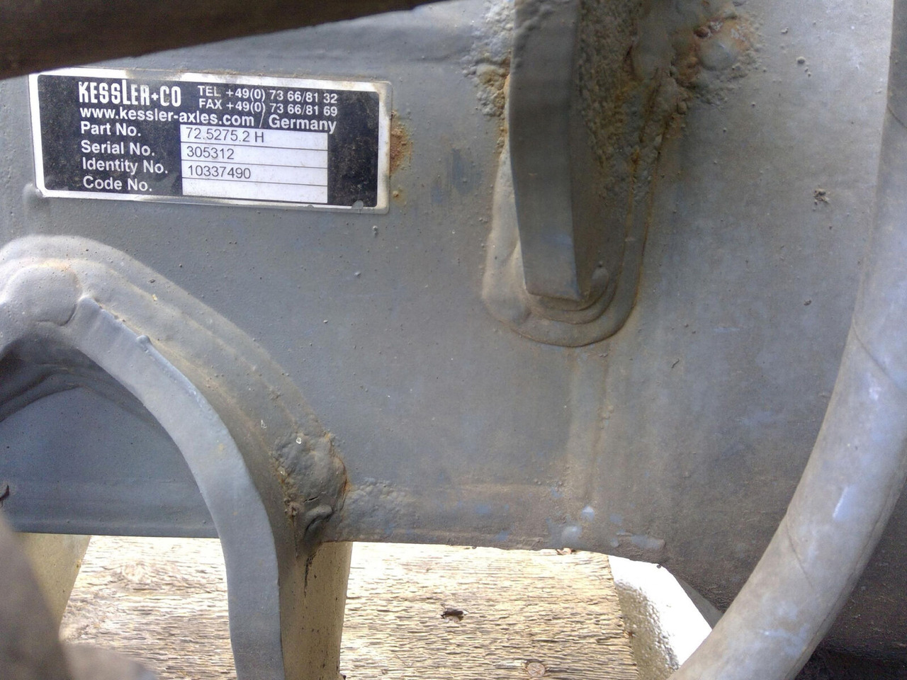 Liebherr LTM 1055-3.2 axle housing axle 2 - Os in deli za Avtodvigalo: slika 5 Liebherr LTM 1055-3.2 axle housing axle 2 - Os in deli za Avtodvigalo: slika 5