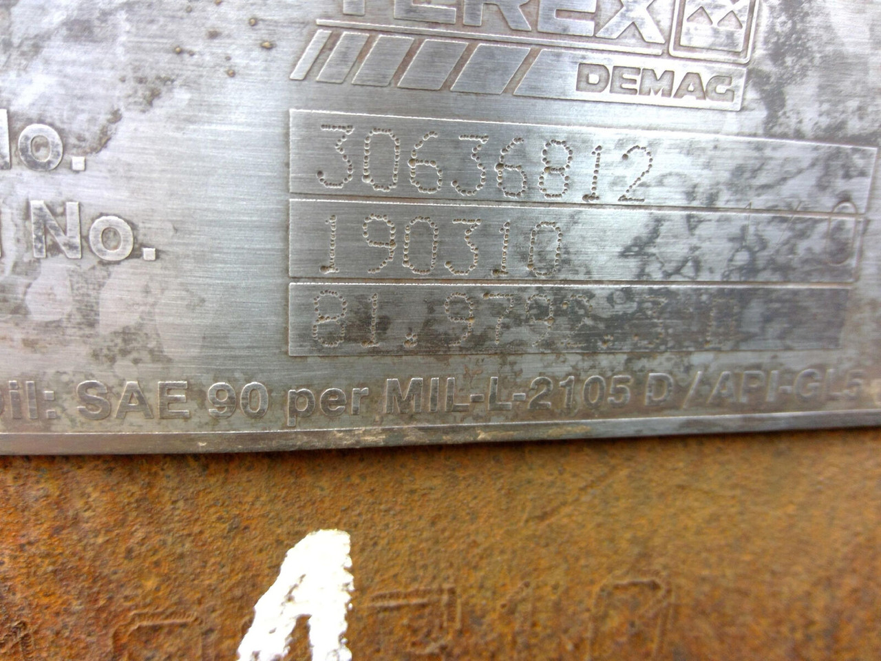 Terex AC 350 axle 1 - Os in deli za Avtodvigalo: slika 5 Terex AC 350 axle 1 - Os in deli za Avtodvigalo: slika 5