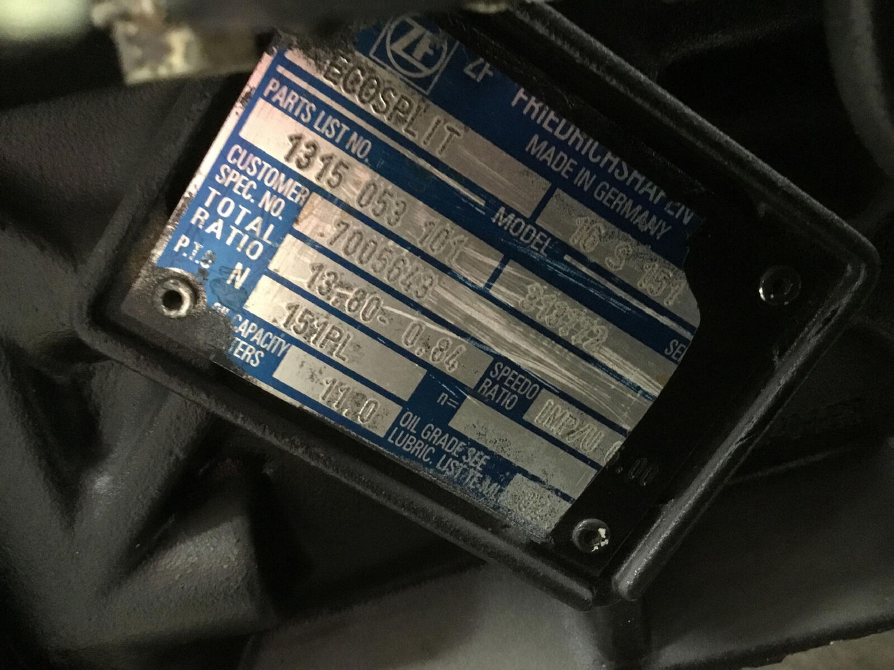 ZF ATF 60-4 gearbox EcoSplit 16-S-151 - Menjalnik za Avtodvigalo: slika 5 ZF ATF 60-4 gearbox EcoSplit 16-S-151 - Menjalnik za Avtodvigalo: slika 5