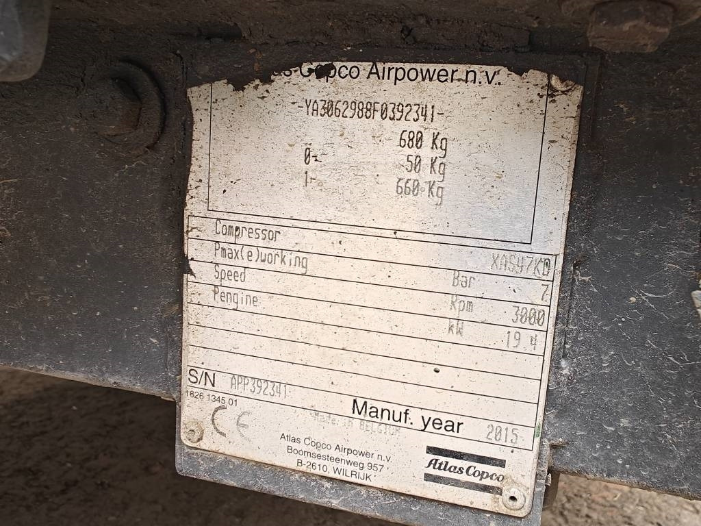 Atlas Copco XAS 47 - Zračni kompresor: slika 5 Atlas Copco XAS 47 - Zračni kompresor: slika 5
