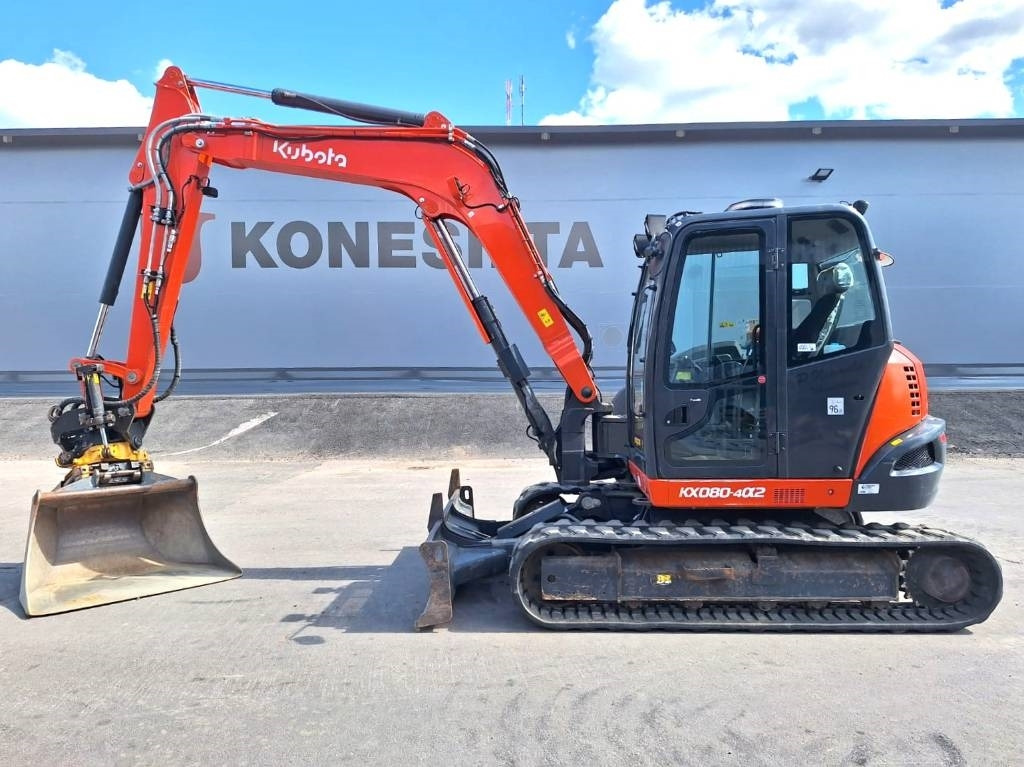 Kubota KX080-4a2 PYÖRITTÄJÄLLÄ - Mini bager: slika 1 Kubota KX080-4a2 PYÖRITTÄJÄLLÄ - Mini bager: slika 1