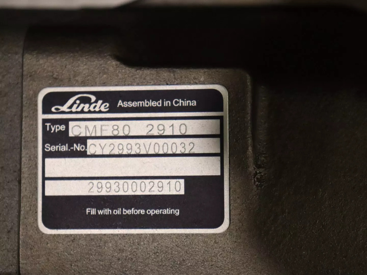 LINDE CMF80 2910 - Hidravlični motor za Gradbeni stroj: slika 4 LINDE CMF80 2910 - Hidravlični motor za Gradbeni stroj: slika 4