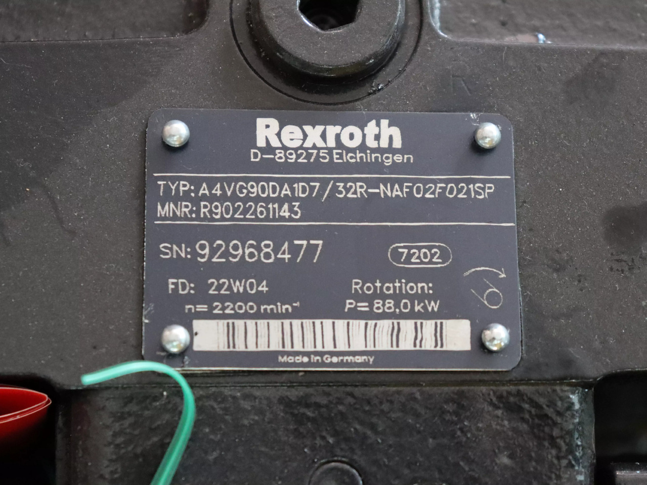REXROTH A4VG90DA1D7/32R-NAF02F021SP-S - Hidravlična črpalka za Oprema za rokovanje z materiali: slika 3 REXROTH A4VG90DA1D7/32R-NAF02F021SP-S - Hidravlična črpalka za Oprema za rokovanje z materiali: slika 3