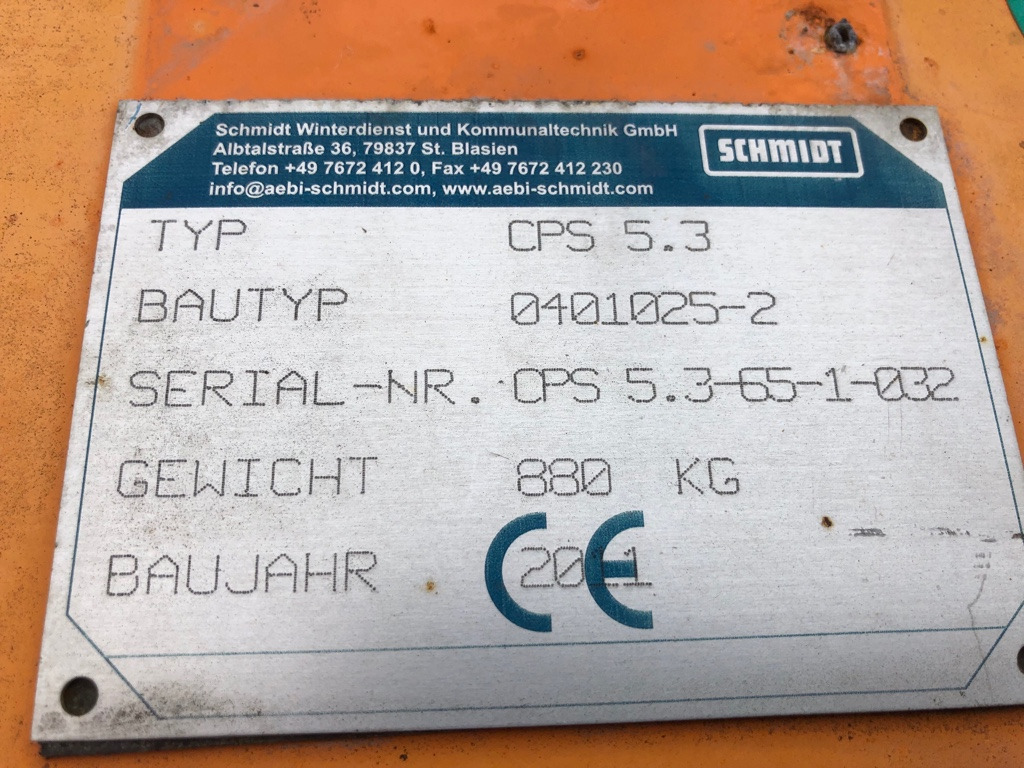 SCHMIDT Side snow plow CPS 5.3 - Snežni puhalnik za Tovornjak: slika 5 SCHMIDT Side snow plow CPS 5.3 - Snežni puhalnik za Tovornjak: slika 5