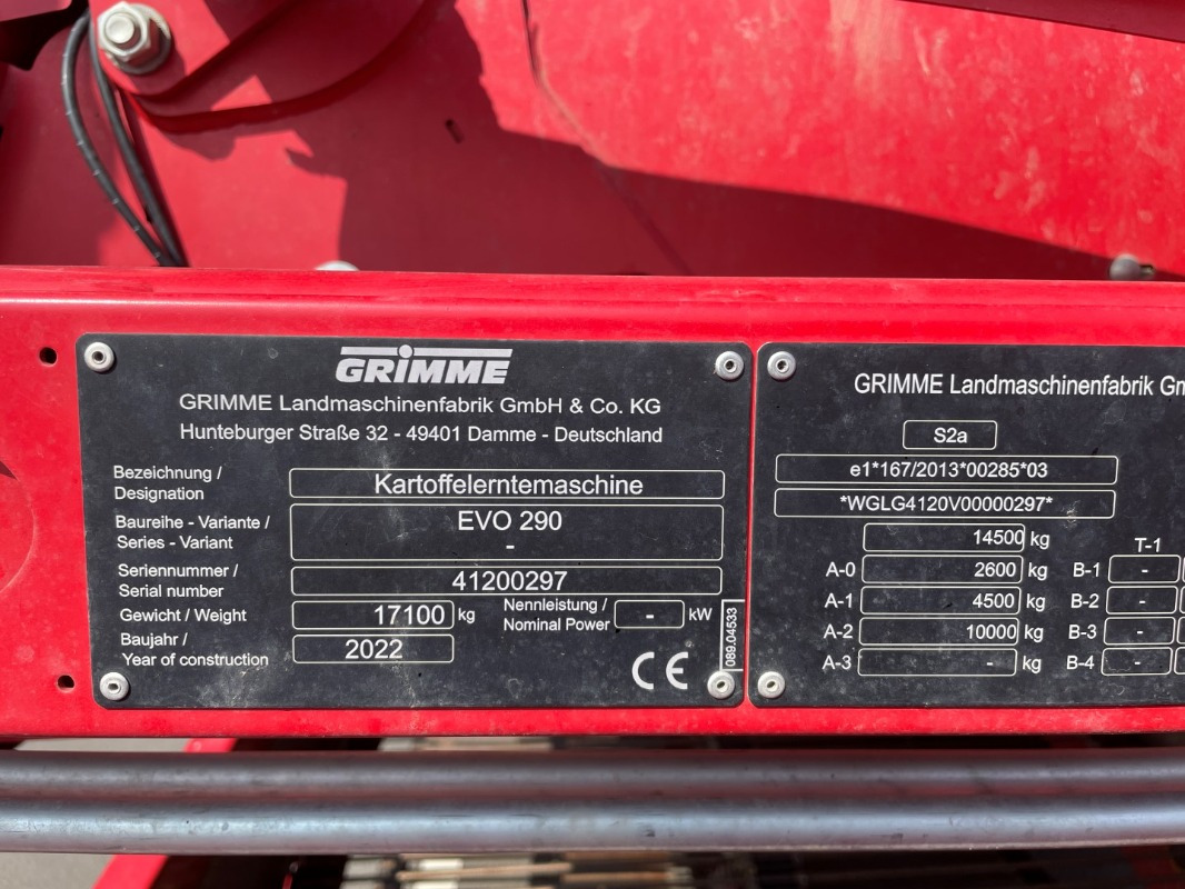 Grimme EVO 290 AirSep - Kombajn: slika 2 Grimme EVO 290 AirSep - Kombajn: slika 2