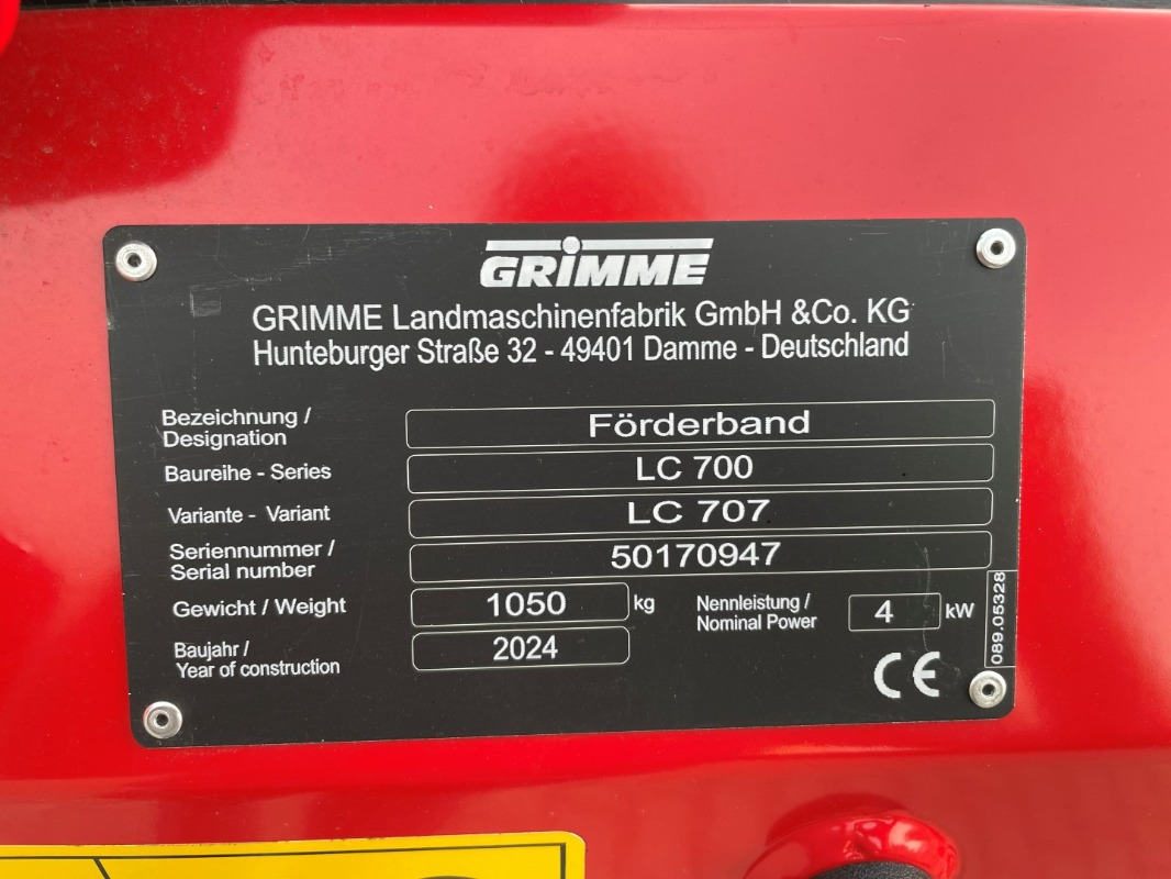 Grimme LC 707 - Rental - Oprema za shranjevanje: slika 2 Grimme LC 707 - Rental - Oprema za shranjevanje: slika 2