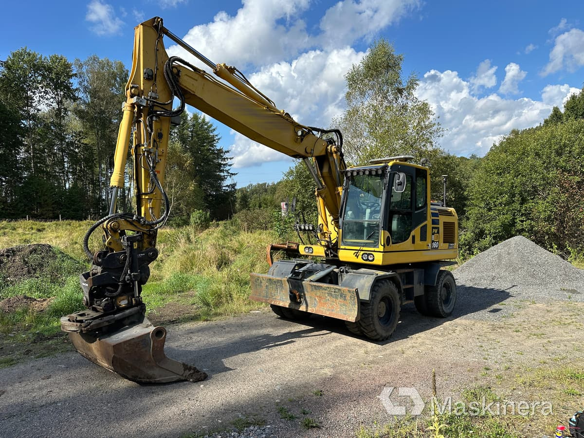 Hjulgrävare Komatsu PW160-10 med 3D maskinstyrning - Bager goseničar: slika 1 Hjulgrävare Komatsu PW160-10 med 3D maskinstyrning - Bager goseničar: slika 1
