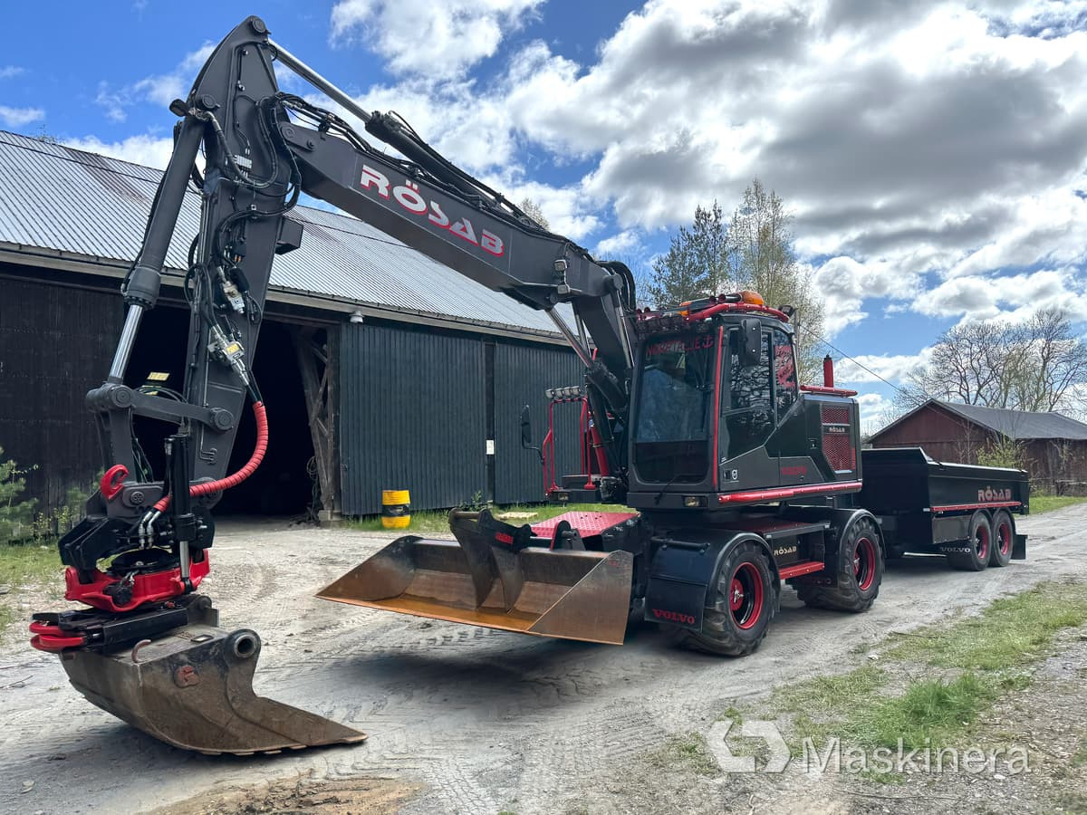 Hjulgrävare Volvo EW160E med kärra - Bager goseničar: slika 1 Hjulgrävare Volvo EW160E med kärra - Bager goseničar: slika 1