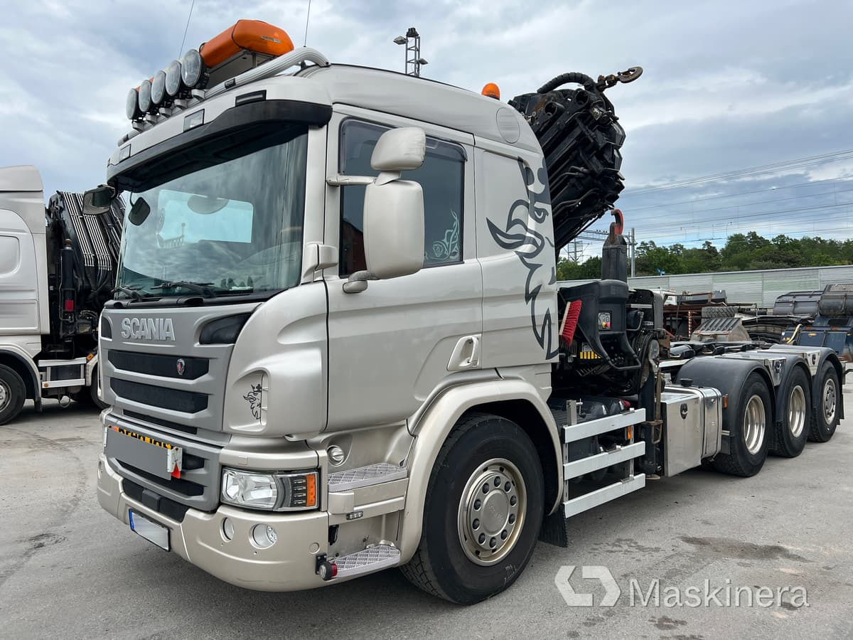 Kranväxlare Scania P410 8x4 - Kotalni prekucni tovornjak, Tovornjak z dvigalom: slika 1 Kranväxlare Scania P410 8x4 - Kotalni prekucni tovornjak, Tovornjak z dvigalom: slika 1
