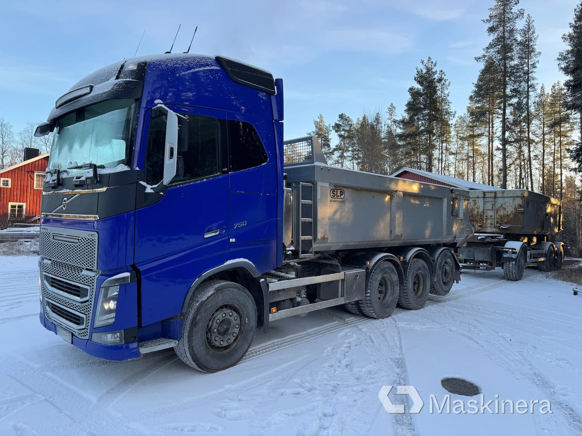 Lastbil Volvo FH16 750 med vagn - Tovornjak prekucnik, Abrol/ Samonakladalec prikolica: slika 1 Lastbil Volvo FH16 750 med vagn - Tovornjak prekucnik, Abrol/ Samonakladalec prikolica: slika 1