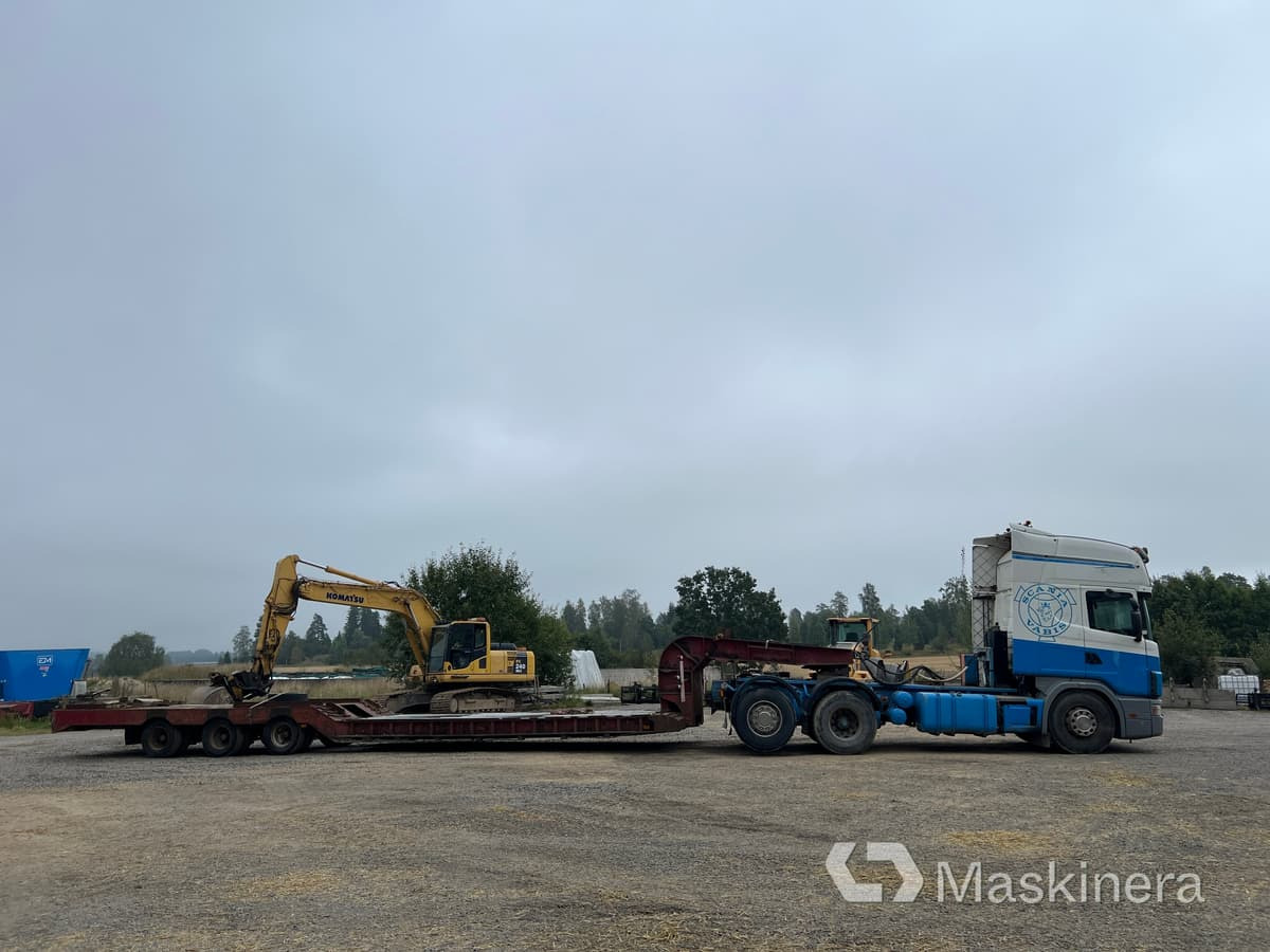 Scania R144LB6X2*4NB460 Dragbil Scania R144 med maskintrailer - Vlačilec, Polprikolica avtotransporter: slika 4 Scania R144LB6X2*4NB460 Dragbil Scania R144 med maskintrailer - Vlačilec, Polprikolica avtotransporter: slika 4