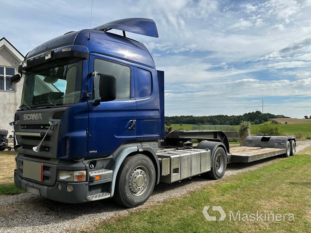 Scania R420 highline A-traktor Scania + 2 släp - Vlačilec, Nizko noseča polprikolica: slika 1 Scania R420 highline A-traktor Scania + 2 släp - Vlačilec, Nizko noseča polprikolica: slika 1