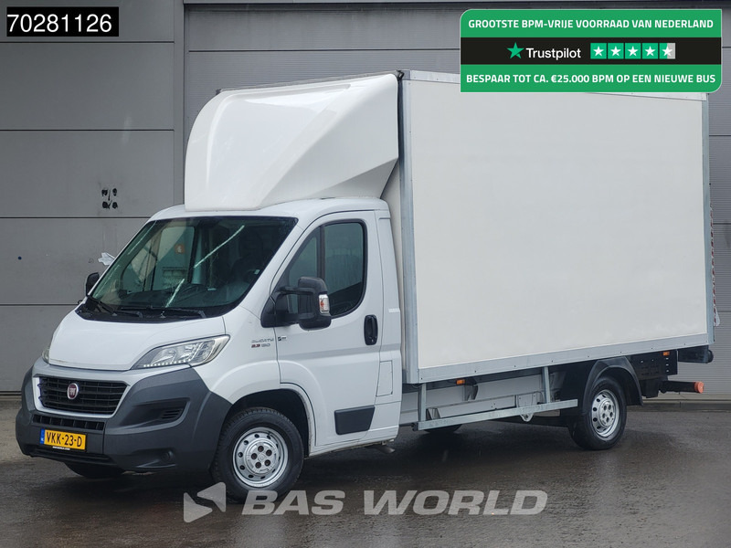Fiat Ducato 130pk Euro6 Laadklep Bakwagen Zijdeur Airco Cruise Meubelbak Koffer 20m3 Airco Cruise control - Dostavno vozilo z zabojnikom: slika 1 Fiat Ducato 130pk Euro6 Laadklep Bakwagen Zijdeur Airco Cruise Meubelbak Koffer 20m3 Airco Cruise control - Dostavno vozilo z zabojnikom: slika 1