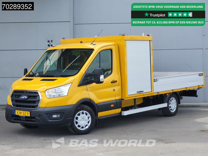 Dostavno vozilo s kesonom Ford Transit 130pk Open Laadbak Trekhaak Airco Cruise Euro6 APK 03-2026 Pickup Pritsche Open Box Airco Trekhaak Cruise control: slika 1