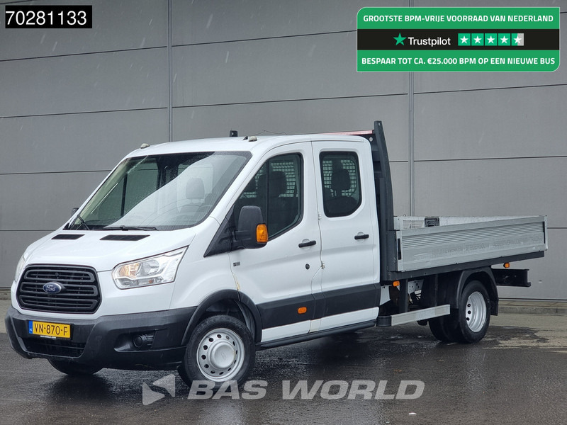 Dostavno vozilo s kesonom Ford Transit 155PK Open Laadbak Dubbel Cabine Dubbellucht 3,5t Trekhaak Airco Cruise Pritsche Pickup Open Box 2m3 Airco Dubbel cabine Trekhaa: slika 1