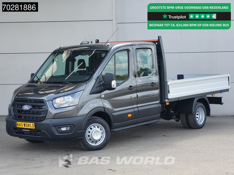 Ford Transit 170pk Automaat Dubbel Cabine 3500kg Trekhaak Open Laadbak Pritsche SYNC4 scherm Camera Airco Trekhaak Cruise control - Dostavno vozilo s kesonom: slika 1 Ford Transit 170pk Automaat Dubbel Cabine 3500kg Trekhaak Open Laadbak Pritsche SYNC4 scherm Camera Airco Trekhaak Cruise control - Dostavno vozilo s kesonom: slika 1