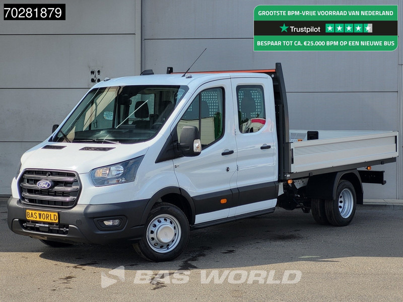 Ford Transit 170pk Automaat Dubbel Cabine 3500kg Trekhaak Open Laadbak Pritsche SYNC4 scherm CarPlay Camera Airco Trekhaak Cruise control - Dostavno vozilo s kesonom: slika 1 Ford Transit 170pk Automaat Dubbel Cabine 3500kg Trekhaak Open Laadbak Pritsche SYNC4 scherm CarPlay Camera Airco Trekhaak Cruise control - Dostavno vozilo s kesonom: slika 1