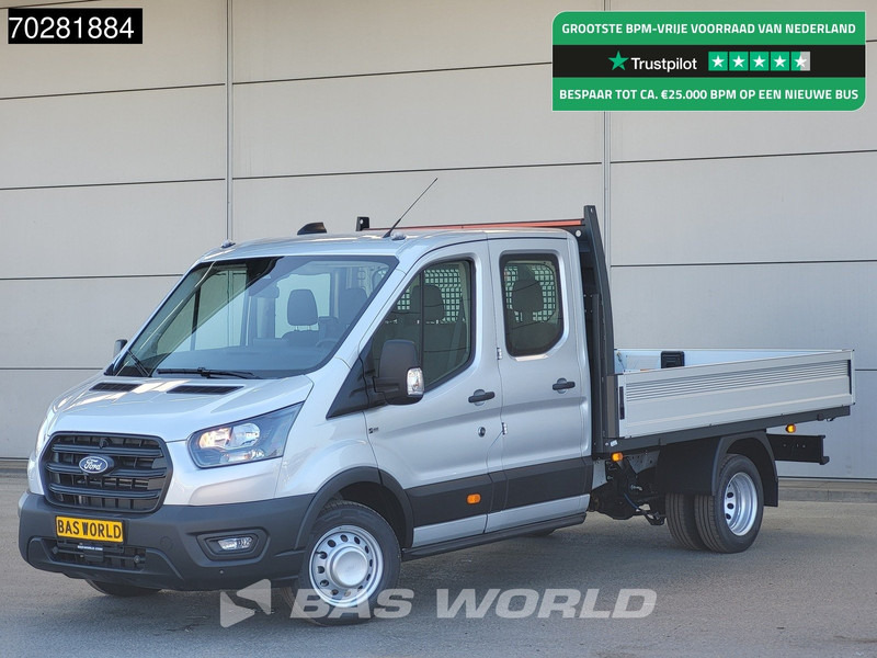 Ford Transit 170pk Automaat Dubbel Cabine 3500kg Trekhaak Open Laadbak Pritsche SYNC4 scherm CarPlay Camera Airco Trekhaak Cruise control - Dostavno vozilo s kesonom: slika 1 Ford Transit 170pk Automaat Dubbel Cabine 3500kg Trekhaak Open Laadbak Pritsche SYNC4 scherm CarPlay Camera Airco Trekhaak Cruise control - Dostavno vozilo s kesonom: slika 1