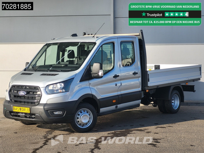 Ford Transit 170pk Automaat Dubbel Cabine 3500kg Trekhaak Open Laadbak Pritsche SYNC4 scherm CarPlay Camera Pickup Airco Trekhaak Cruise cont - Dostavno vozilo s kesonom: slika 1 Ford Transit 170pk Automaat Dubbel Cabine 3500kg Trekhaak Open Laadbak Pritsche SYNC4 scherm CarPlay Camera Pickup Airco Trekhaak Cruise cont - Dostavno vozilo s kesonom: slika 1