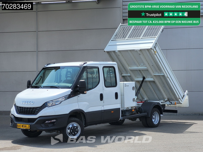 Iveco Daily 35C16 3.0L Kipper met Kist Dubbel Cabine Dubbellucht 3,5t Trekhaak Navi Airco Cruise Camera Euro6 Kieper Tipper Benne 2m3 Airco - Dostavno vozilo prekucnik: slika 1 Iveco Daily 35C16 3.0L Kipper met Kist Dubbel Cabine Dubbellucht 3,5t Trekhaak Navi Airco Cruise Camera Euro6 Kieper Tipper Benne 2m3 Airco - Dostavno vozilo prekucnik: slika 1