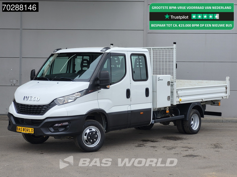 Iveco Daily 35C16 Open Laadbak met Kist Dubbel Cabine Dubbellucht 3,5t Trekhaak Navi Airco Cruise Camera Euro6 Pritsche Pickup Open Box 2m3 - Dostavno vozilo s kesonom: slika 1 Iveco Daily 35C16 Open Laadbak met Kist Dubbel Cabine Dubbellucht 3,5t Trekhaak Navi Airco Cruise Camera Euro6 Pritsche Pickup Open Box 2m3 - Dostavno vozilo s kesonom: slika 1
