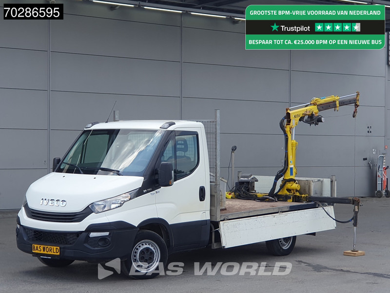 Iveco Daily 35S14 Open Laadbak Kraanwagen Hyva HA15 Euro6 3,5t Trekhaak Crane Kranwagen Pritsche Pickup Open Box Trekhaak - Dostavno vozilo s kesonom: slika 1 Iveco Daily 35S14 Open Laadbak Kraanwagen Hyva HA15 Euro6 3,5t Trekhaak Crane Kranwagen Pritsche Pickup Open Box Trekhaak - Dostavno vozilo s kesonom: slika 1
