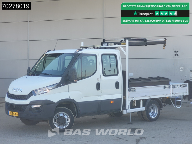 Iveco Daily 50C17 3.0L Automaat DC Open laadbak Kraan Hiab 017T-2 Airco APK 10-2025 Pickup Crane Kraanwagen Pritsche Airco Dubbel cabine - Dostavno vozilo s kesonom: slika 1 Iveco Daily 50C17 3.0L Automaat DC Open laadbak Kraan Hiab 017T-2 Airco APK 10-2025 Pickup Crane Kraanwagen Pritsche Airco Dubbel cabine - Dostavno vozilo s kesonom: slika 1