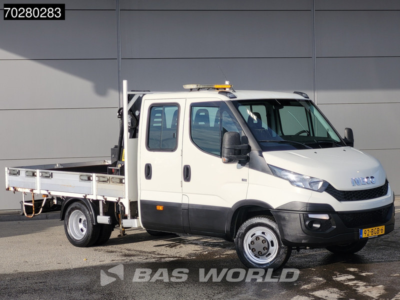 Iveco Daily 50C17 3,0L Automaat HIAB 017T-2 DC Open laadbak Dubbellucht Airco Euro6 Pickup Crane Kraanwagen Pritsche Airco Dubbel cabine - Dostavno vozilo s kesonom: slika 3 Iveco Daily 50C17 3,0L Automaat HIAB 017T-2 DC Open laadbak Dubbellucht Airco Euro6 Pickup Crane Kraanwagen Pritsche Airco Dubbel cabine - Dostavno vozilo s kesonom: slika 3