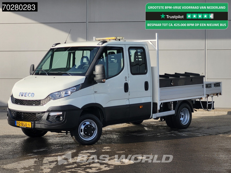 Iveco Daily 50C17 3,0L Automaat HIAB 017T-2 DC Open laadbak Dubbellucht Airco Euro6 Pickup Crane Kraanwagen Pritsche Airco Dubbel cabine - Dostavno vozilo s kesonom: slika 1 Iveco Daily 50C17 3,0L Automaat HIAB 017T-2 DC Open laadbak Dubbellucht Airco Euro6 Pickup Crane Kraanwagen Pritsche Airco Dubbel cabine - Dostavno vozilo s kesonom: slika 1