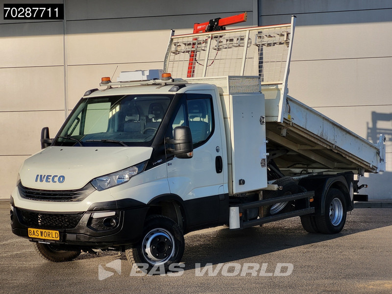 Iveco Daily 70C18 3.0L Driezijdige Kipper 500KG Kraan Kraanwagen Open Laadbak 3,5t Trekhaak Airco Cruise Euro6 Kraan Crane Kranwagen Kipper - Dostavno vozilo prekucnik: slika 2 Iveco Daily 70C18 3.0L Driezijdige Kipper 500KG Kraan Kraanwagen Open Laadbak 3,5t Trekhaak Airco Cruise Euro6 Kraan Crane Kranwagen Kipper - Dostavno vozilo prekucnik: slika 2