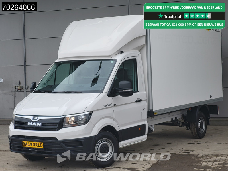MAN TGE 3.140 Bakwagen met achterdeuren Nieuw!! Airco Meubelbak Koffer 17m3 Airco - Dostavno vozilo z zabojnikom: slika 1 MAN TGE 3.140 Bakwagen met achterdeuren Nieuw!! Airco Meubelbak Koffer 17m3 Airco - Dostavno vozilo z zabojnikom: slika 1