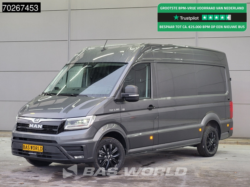 MAN TGE 3.180 Automaat 2025 model Facelift Black Edition L3H3 ACC Trekhaak L2H2 11m3 Airco Trekhaak - Furgon: slika 1 MAN TGE 3.180 Automaat 2025 model Facelift Black Edition L3H3 ACC Trekhaak L2H2 11m3 Airco Trekhaak - Furgon: slika 1