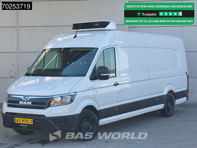 MAN TGE 3.180 Automaat XXL L5H3 Koelwagen Carrier Xarios 350 230V stekker Cruise Carplay Camera Airco Koeler Kühlwagen 14m3 Airco Cruise contr - Hladilno vozilo: slika 1 MAN TGE 3.180 Automaat XXL L5H3 Koelwagen Carrier Xarios 350 230V stekker Cruise Carplay Camera Airco Koeler Kühlwagen 14m3 Airco Cruise contr - Hladilno vozilo: slika 1