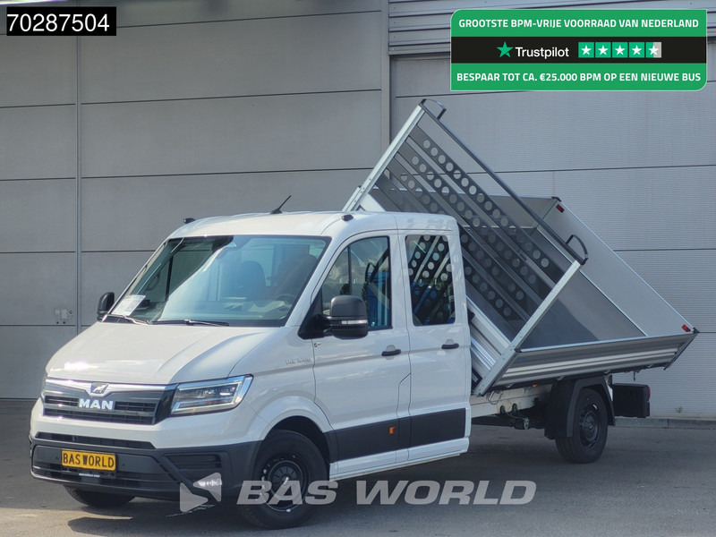 MAN TGE 3.180 Drie-Zijdige Automaat Kipper 2025-Facelift 180PK Trekhaak LED Airco Cruise Navi Euro6 Kipper Tipper Benne Kieper 3m3 Airco Trekh - Dostavno vozilo prekucnik: slika 1 MAN TGE 3.180 Drie-Zijdige Automaat Kipper 2025-Facelift 180PK Trekhaak LED Airco Cruise Navi Euro6 Kipper Tipper Benne Kieper 3m3 Airco Trekh - Dostavno vozilo prekucnik: slika 1