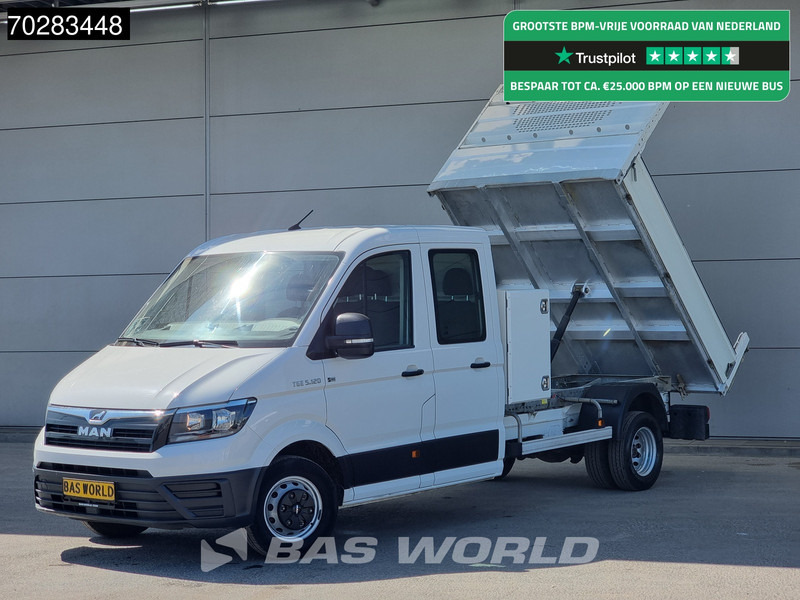 MAN TGE 5.120 Open Laadbak met Kist Dubbel Cabine Dubbellucht 3,5t Trekhaak Navi Airco Cruise Camera Pritsche Pickup Open Box m3 Airco Dubbel - Dostavno vozilo s kesonom: slika 1 MAN TGE 5.120 Open Laadbak met Kist Dubbel Cabine Dubbellucht 3,5t Trekhaak Navi Airco Cruise Camera Pritsche Pickup Open Box m3 Airco Dubbel - Dostavno vozilo s kesonom: slika 1