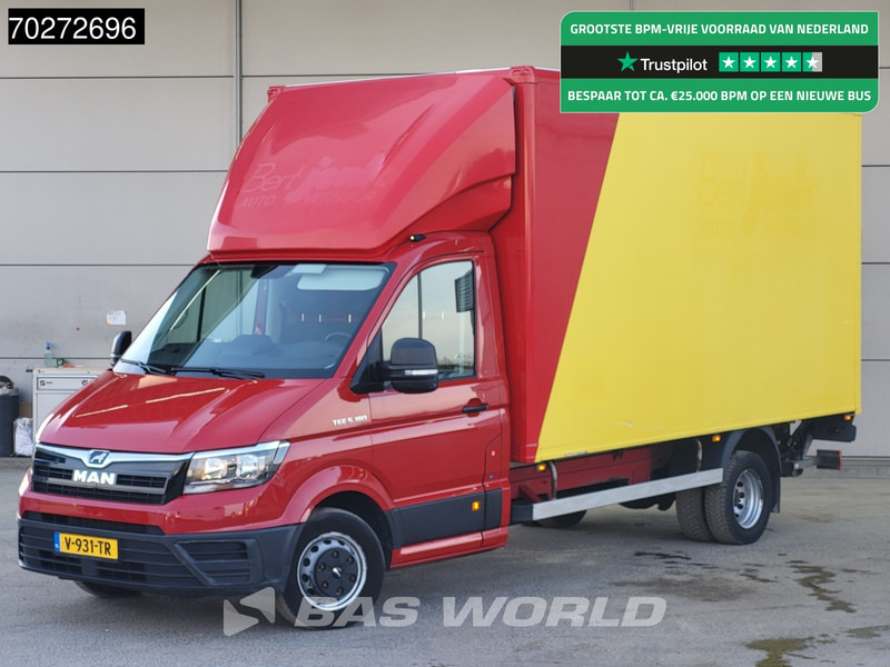 MAN TGE 5.180 Automaat Laadklep Zijdeur Bakwagen 180PK Lat om Lat Airco Cruise Meubelbak Koffer 22m3 Airco Cruise control - Dostavno vozilo z zabojnikom: slika 1 MAN TGE 5.180 Automaat Laadklep Zijdeur Bakwagen 180PK Lat om Lat Airco Cruise Meubelbak Koffer 22m3 Airco Cruise control - Dostavno vozilo z zabojnikom: slika 1