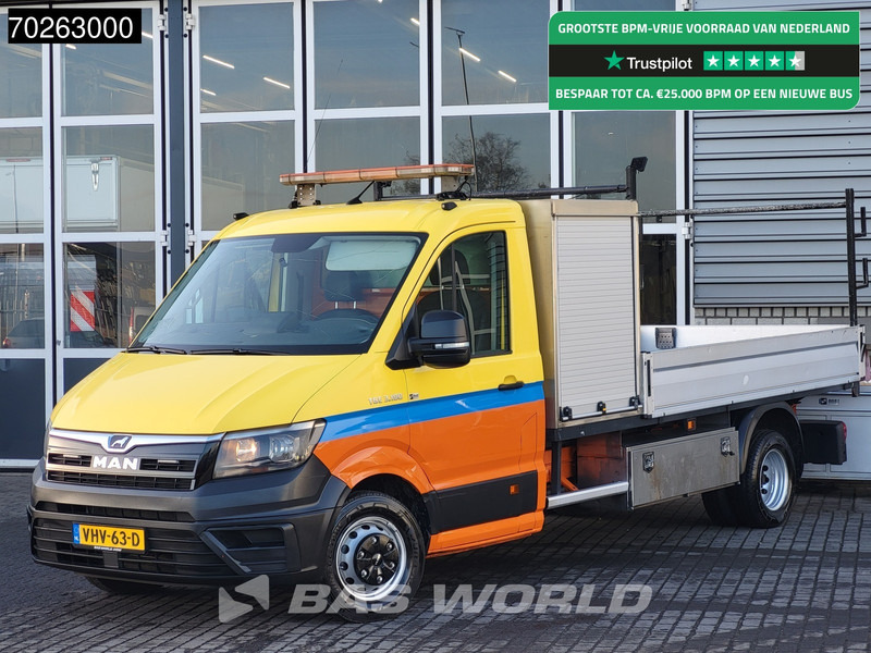 MAN TGE 5.180 Open laadbak Dubbellucht Trekhaak Airco Cruise Pickup Pritsche 3.180 Airco Trekhaak Cruise control - Dostavno vozilo s kesonom: slika 1 MAN TGE 5.180 Open laadbak Dubbellucht Trekhaak Airco Cruise Pickup Pritsche 3.180 Airco Trekhaak Cruise control - Dostavno vozilo s kesonom: slika 1