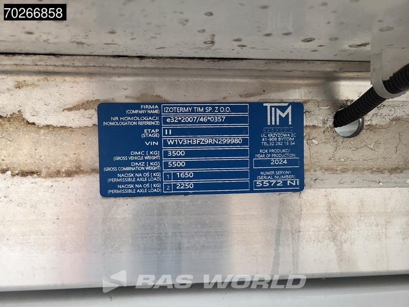 Hladilno vozilo Mercedes-Benz Sprinter 315 CDI Koelwagen Achterdeuren Thermo King C-250 Airco MBUX Koel Koeler Kühl Kühler Kühlwagen Kühlkoffer 17m3 Airco: slika 19