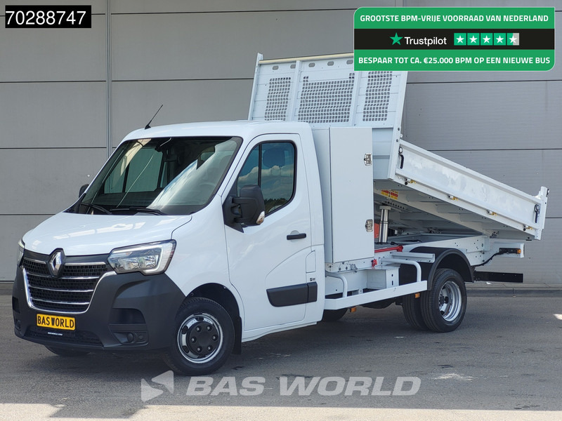 Renault Master 130pk Kipper met Kist Dubbellucht 3,5t Trekhaak LED Airco Cruise Euro6 Kieper Tipper Benne 2m3 Airco Trekhaak Cruise control - Dostavno vozilo prekucnik: slika 1 Renault Master 130pk Kipper met Kist Dubbellucht 3,5t Trekhaak LED Airco Cruise Euro6 Kieper Tipper Benne 2m3 Airco Trekhaak Cruise control - Dostavno vozilo prekucnik: slika 1