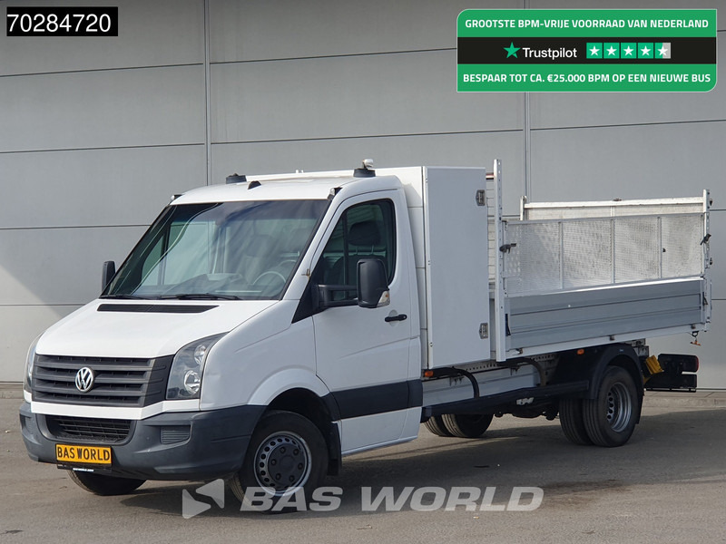 Volkswagen Crafter 136pk Open Laadbak met Kist Dubbellucht 3,5t Trekhaak Airco Euro6 Tipper Benne Kieper Airco Trekhaak - Dostavno vozilo s kesonom: slika 1 Volkswagen Crafter 136pk Open Laadbak met Kist Dubbellucht 3,5t Trekhaak Airco Euro6 Tipper Benne Kieper Airco Trekhaak - Dostavno vozilo s kesonom: slika 1