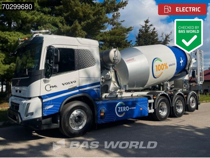 Volvo FMX 670 8X4 100% ELectric! 490 kW 10m3 FML Mixer Lift/Steering Axle - Avtomešalec: slika 1 Volvo FMX 670 8X4 100% ELectric! 490 kW 10m3 FML Mixer Lift/Steering Axle - Avtomešalec: slika 1