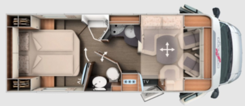 Nov Polintegriran avtodom Carthago C1 Tourer T 148 RB-QB K: slika 16