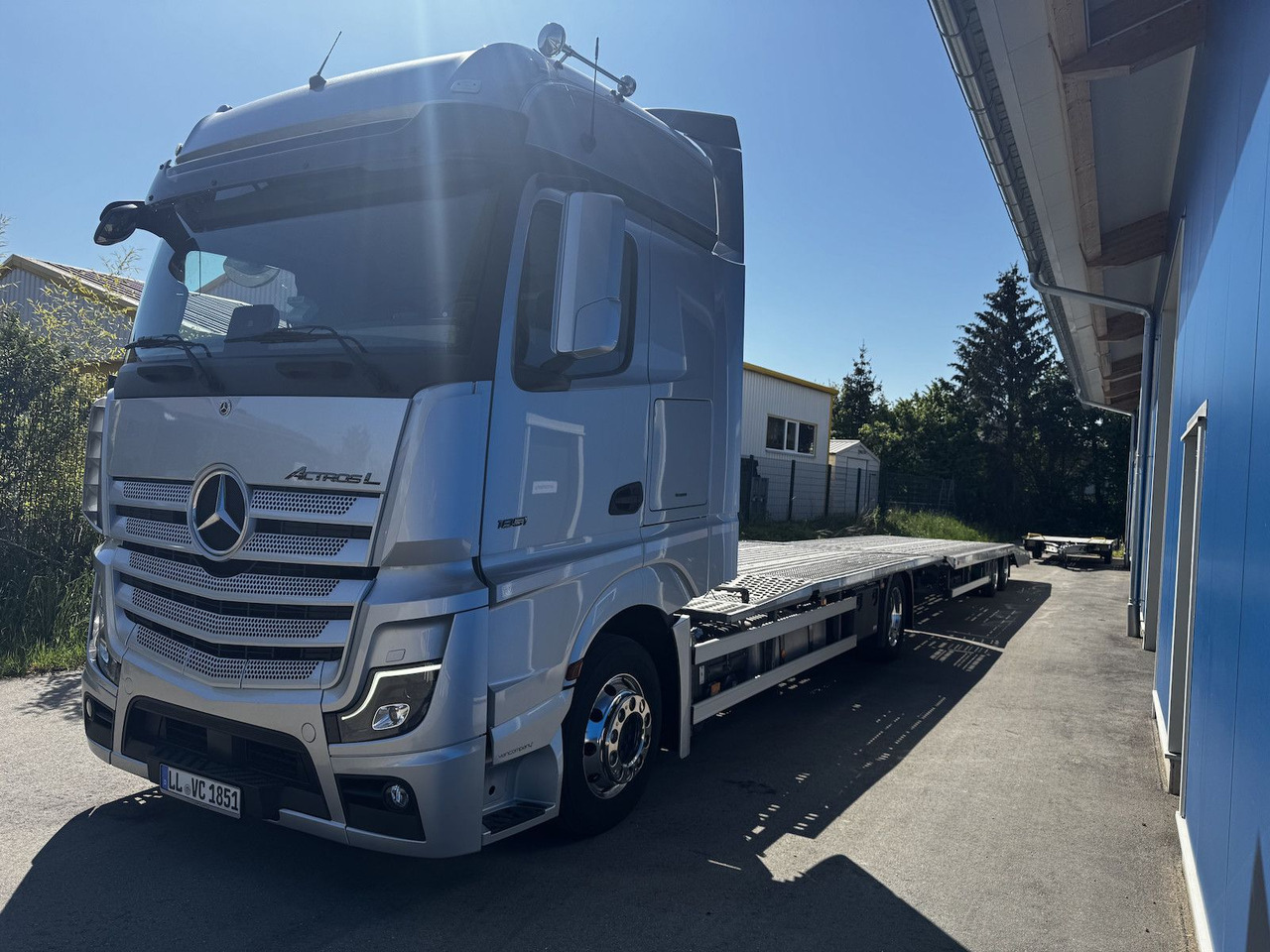 Mercedes-Benz Actros L 1851 FVG Autotransporter + Hänger - Tovornjak avtotransporter: slika 3 Mercedes-Benz Actros L 1851 FVG Autotransporter + Hänger - Tovornjak avtotransporter: slika 3