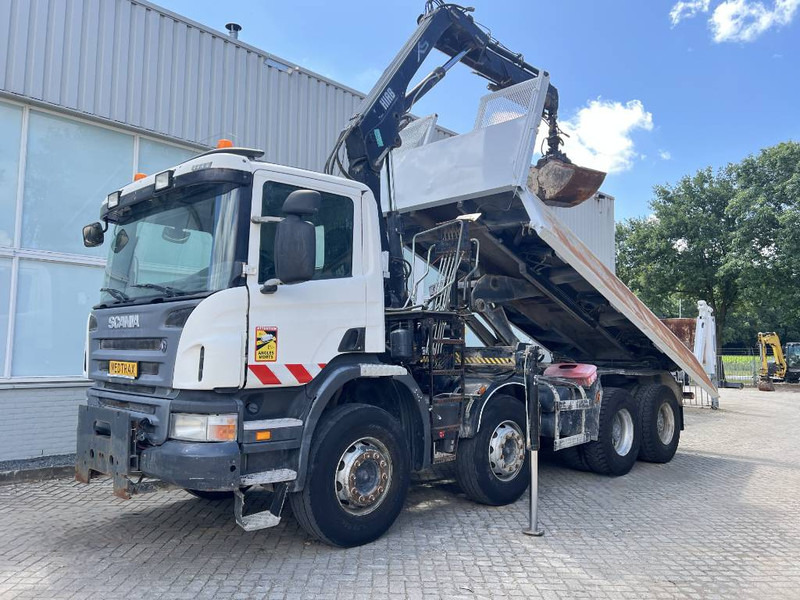 Scania P 400 8X4 KIPPER 2010 + HIAB Crane EURO 5 - Tovornjak prekucnik, Tovornjak z dvigalom: slika 1 Scania P 400 8X4 KIPPER 2010 + HIAB Crane EURO 5 - Tovornjak prekucnik, Tovornjak z dvigalom: slika 1