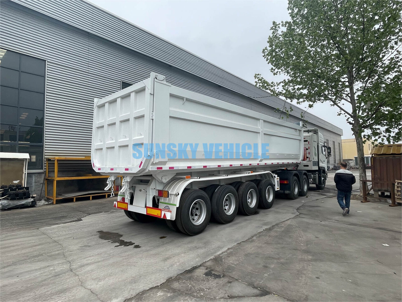 Nov Kiper polprikolica za transport razsutega materiala SUNSKY 3/4-Axle Dump  Trailer: slika 8