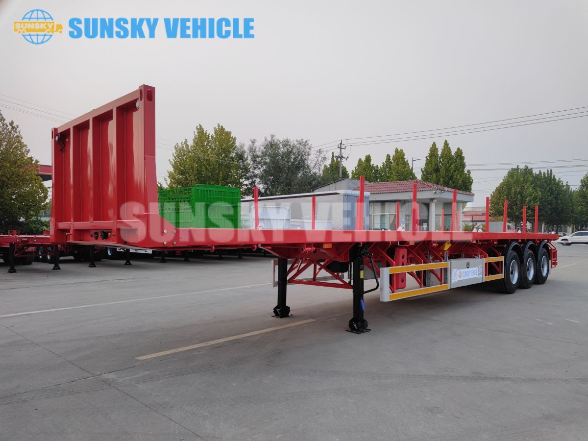SUNSKY 3-axle Flat Deck Trailer - Polprikolica s kesonom: slika 1 SUNSKY 3-axle Flat Deck Trailer - Polprikolica s kesonom: slika 1