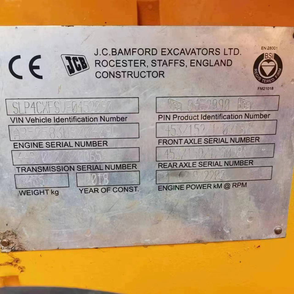 Bager nakladalec JCB 4cx Used Original backhoe loader for sale with Good Condition: slika 8