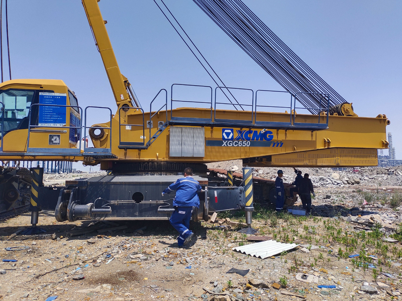 XCMG Official Hydraulic Lifting Crawler Crane XGC650 650 Used Mobile Crane Price For Sale - Gosenični žerjav: slika 2 XCMG Official Hydraulic Lifting Crawler Crane XGC650 650 Used Mobile Crane Price For Sale - Gosenični žerjav: slika 2