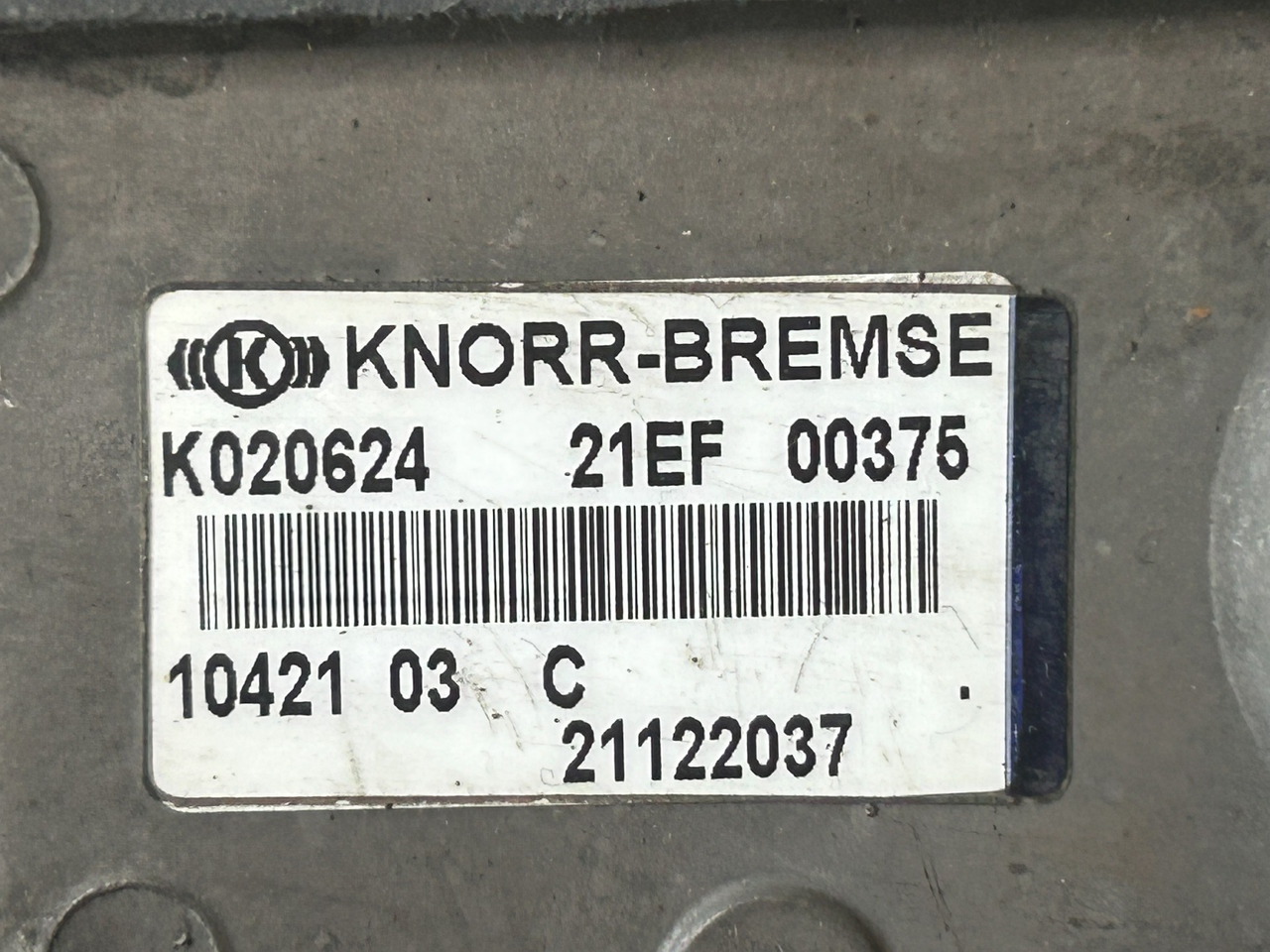KNORR-BREMSE TRAILER EBS CONTROL VALVE / EUROPE / VOLVO - Zavorni ventil: slika 3 KNORR-BREMSE TRAILER EBS CONTROL VALVE / EUROPE / VOLVO - Zavorni ventil: slika 3