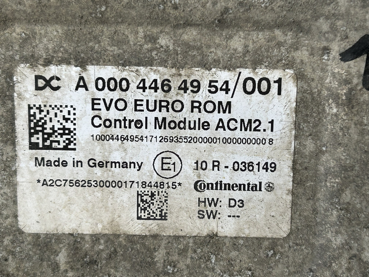 MERCEDES ACTROS MP4 ACM 2.1 A0004464954 - ECU za Tovornjak: slika 3 MERCEDES ACTROS MP4 ACM 2.1 A0004464954 - ECU za Tovornjak: slika 3